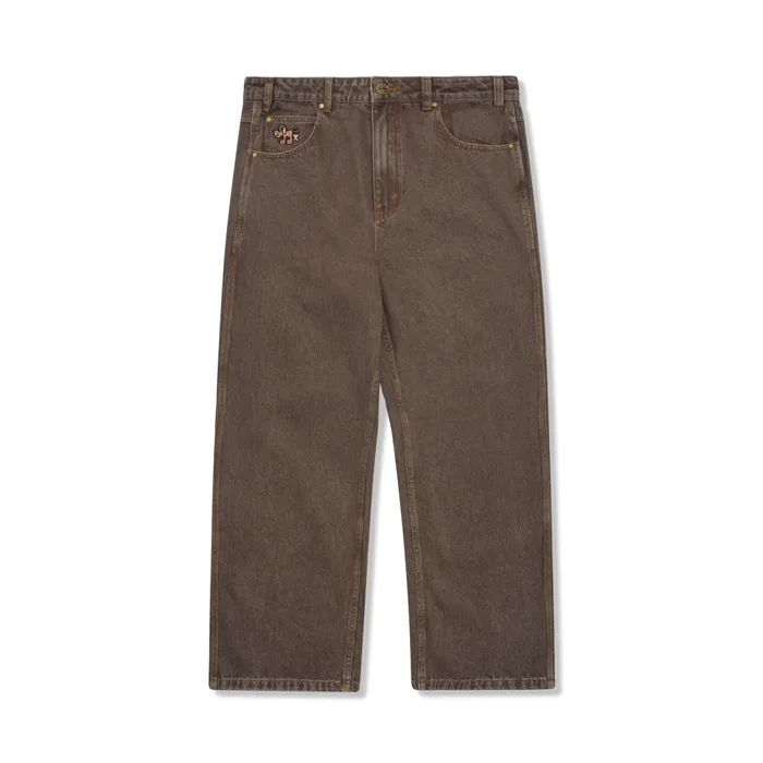 Pants Men Butter Goods Pooch Relaxed Denim Jeans Washed Brown