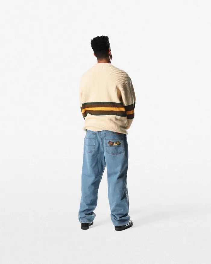 Pants Men Butter Goods Pooch Relaxed Denim Jeans Washed Brown