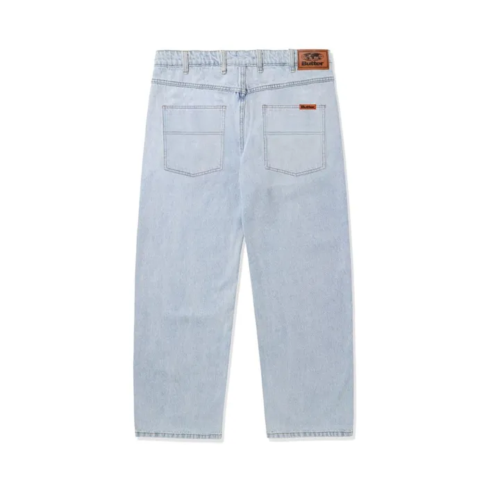 Pants Men Butter Goods Relaxed Denim Jeans Light Blue Pants Men Butter Goods Relaxed Denim Jeans Light Blue