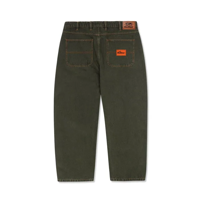 Pants Men Butter Goods Santosuosso Denim Jeans Dark Army Wash Pants Men Butter Goods Santosuosso Denim Jeans Dark Army Wash