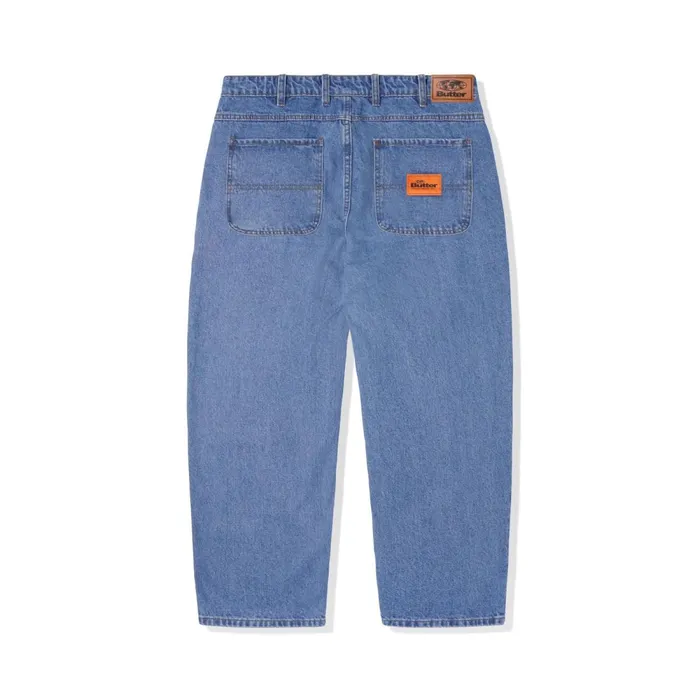 Pants Men Butter Goods Santosuosso Denim Jeans Washed Indigo Pants Men Butter Goods Santosuosso Denim Jeans Washed Indigo