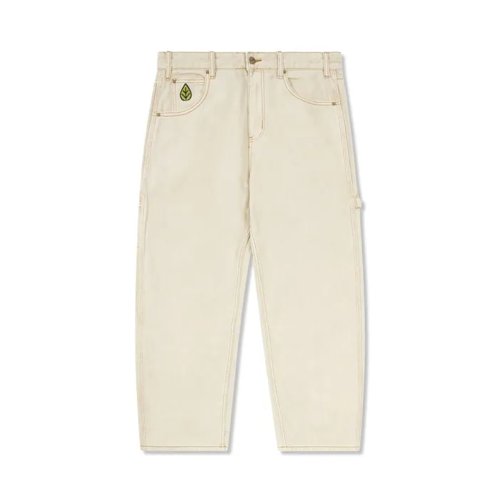 Pants Men Butter Goods Weathergear Heavy Weight Denim Jeans Washed Khaki