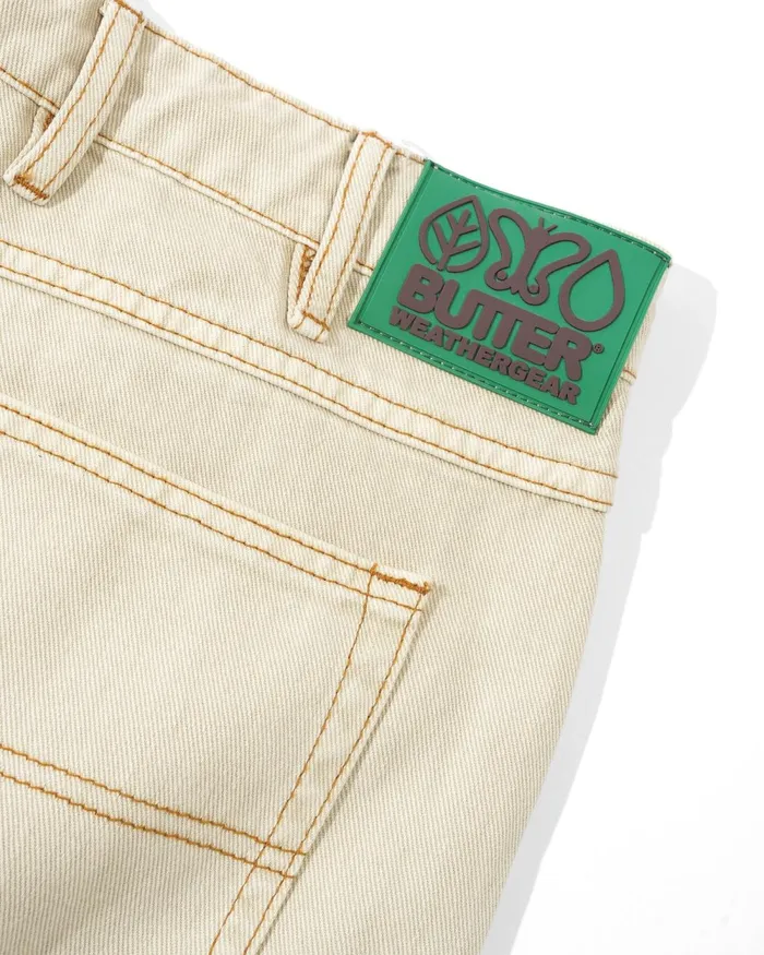 Pants Men Butter Goods Weathergear Heavy Weight Denim Jeans Washed Khaki Pants Men Butter Goods Weathergear Heavy Weight Denim Jeans Washed Khaki