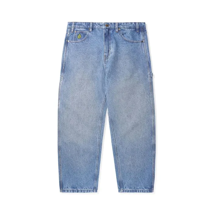 Pants Men Butter Goods Weathergear Heavy Weight Denim Jeans Worn Indigo