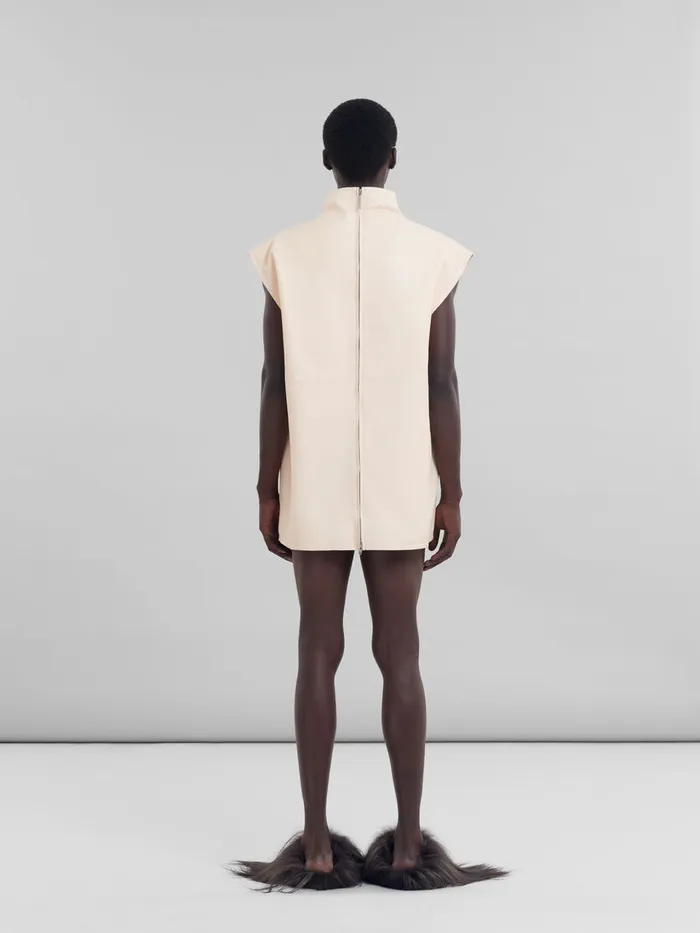 Peach Nappa Leather Dress Men Marni Tops and TShirts