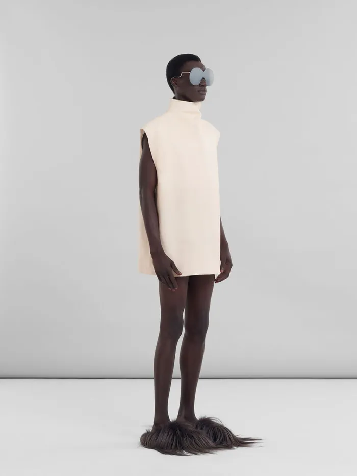 Peach Nappa Leather Dress Men Marni Tops and TShirts