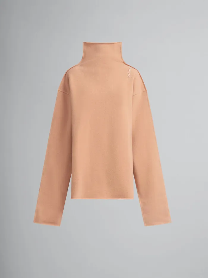 Peach Pink Wool Sweater Women Marni Knitwear