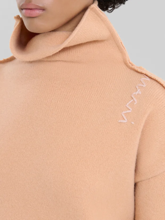 Peach Pink Wool Sweater Women Marni Knitwear