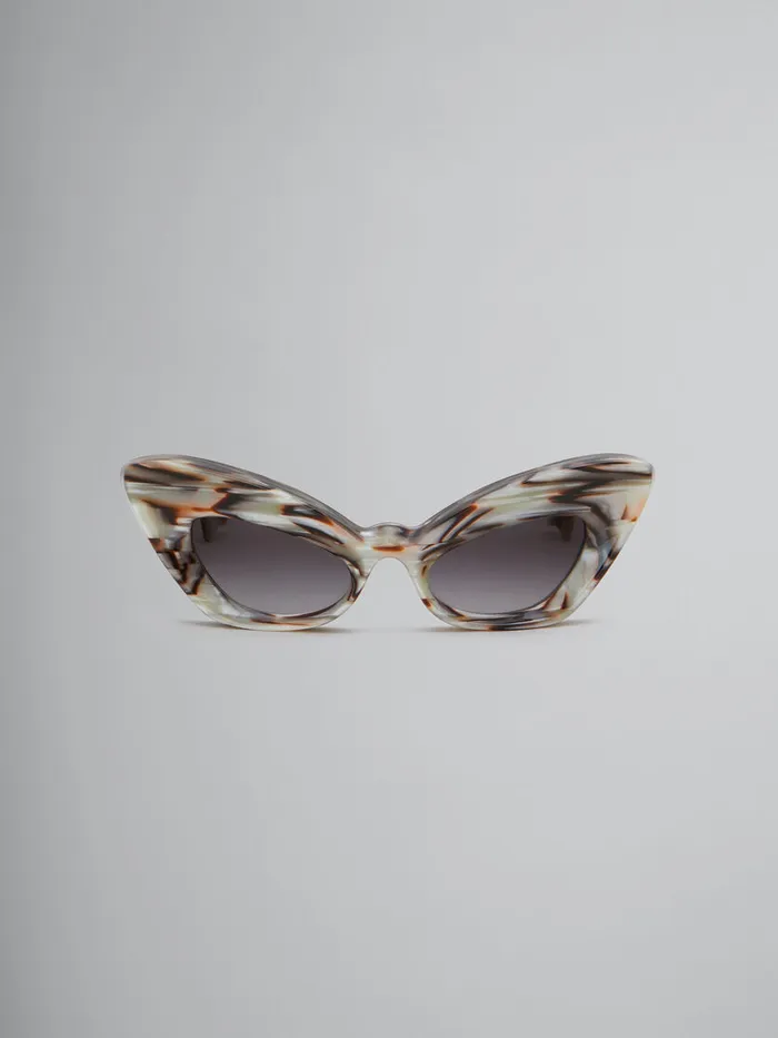 Pearlescent Brown Caelicola Sunglasses WomenMen Marni Sunglasses