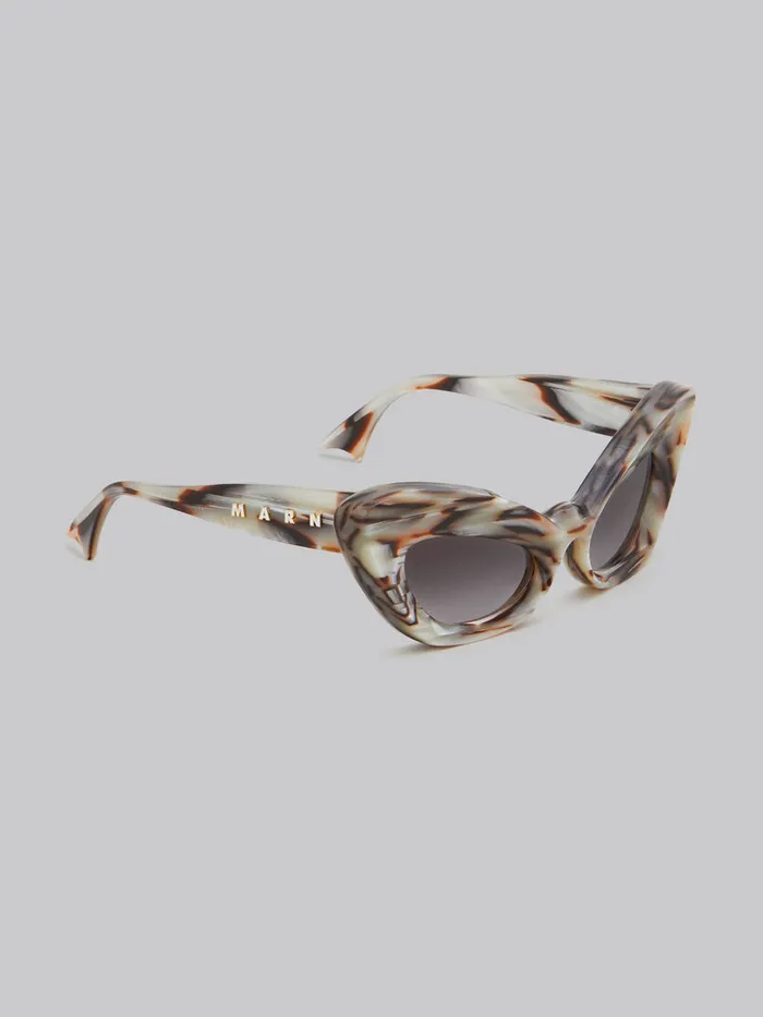 Pearlescent Brown Caelicola Sunglasses WomenMen Marni Sunglasses
