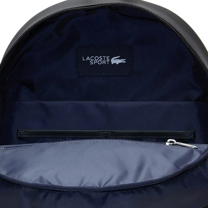 Petit Piqu Backpack Black Mens Lacoste Bags Store