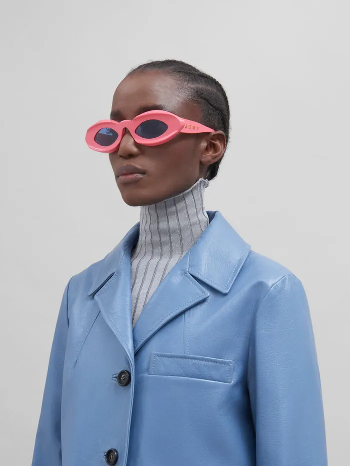 Pink Dark Doodad Sunglasses WomenMen Marni Sunglasses