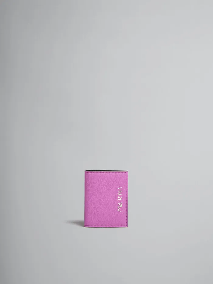 Pink Leather Bifold Wallet With Marni Mending Women Marni Wallets and Small Leather Goods Pink Leather Bifold Wallet With Marni Mending Women Marni Wallets and Small Leather Goods