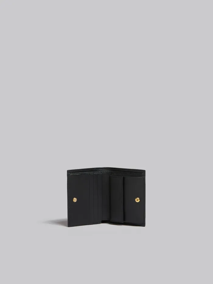 Pink Leather Bifold Wallet With Marni Mending Women Marni Wallets and Small Leather Goods