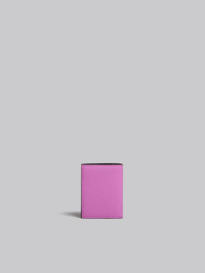 Pink Leather Bifold Wallet With Marni Mending Women Marni Wallets and Small Leather Goods