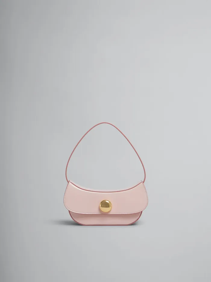 Pink Leather Butterfly Small Hobo Bag Women Marni Shoulder Bags
