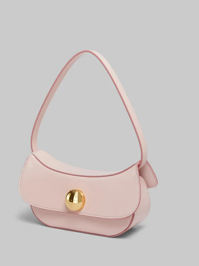 Pink Leather Butterfly Small Hobo Bag Women Marni Shoulder Bags