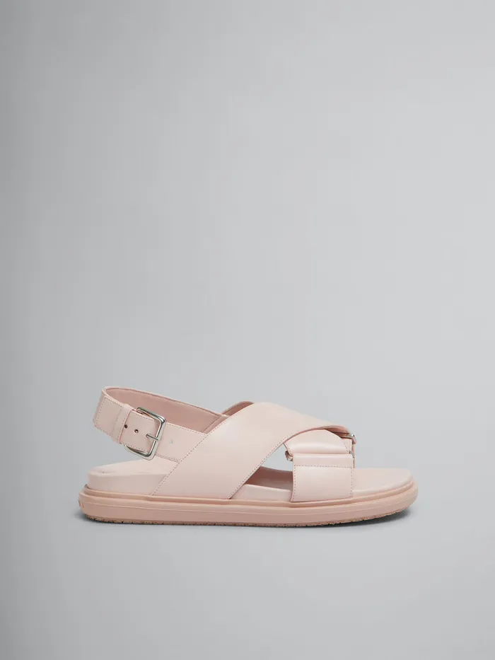 Pink Leather Fussbett Women Marni Fussbett