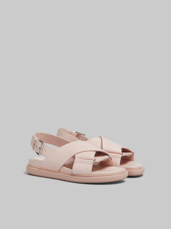 Pink Leather Fussbett Women Marni Fussbett
