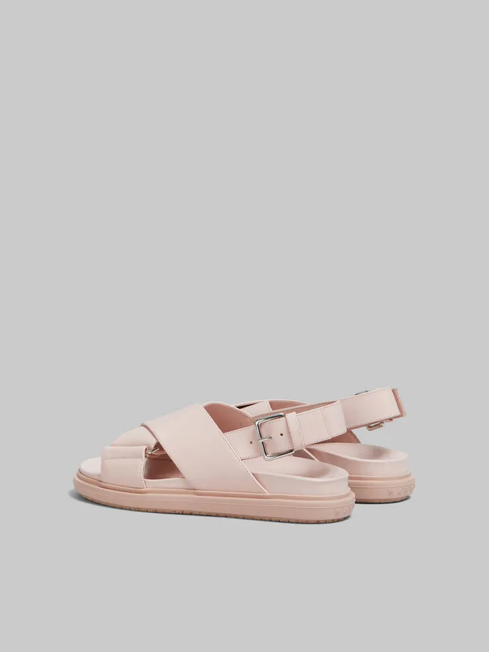 Pink Leather Fussbett Women Marni Fussbett
