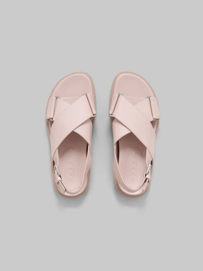 Pink Leather Fussbett Women Marni Fussbett