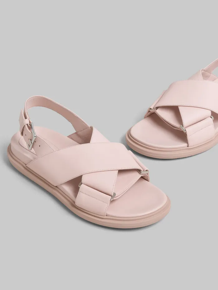 Pink Leather Fussbett Women Marni Fussbett