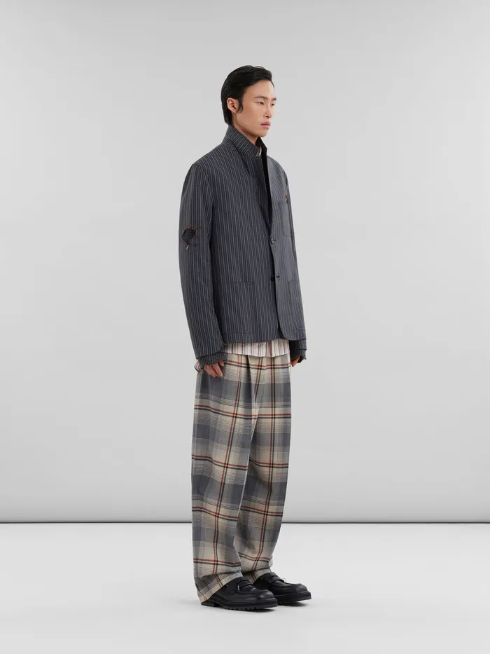 Pink Striped Organic Poplin Shirt Men Marni Tops and TShirts