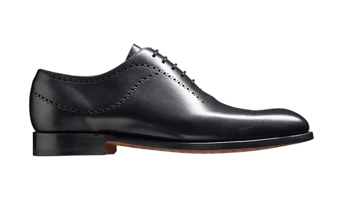 Plymouth 8211 Black Calf Mens Barker Shoes Brogues