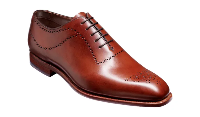 Plymouth 8211 Chestnut Calf Mens Barker Shoes Brogues