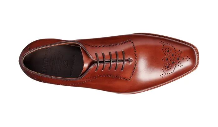 Plymouth 8211 Chestnut Calf Mens Barker Shoes Brogues