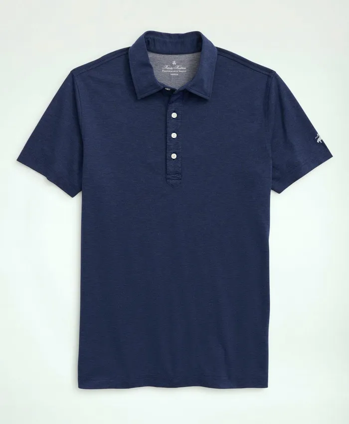 Polo andamp Rugby Shirts Men Brooks Brothers Brooks Brothers Stretch Performance Series Supima Polo Shirt Navy