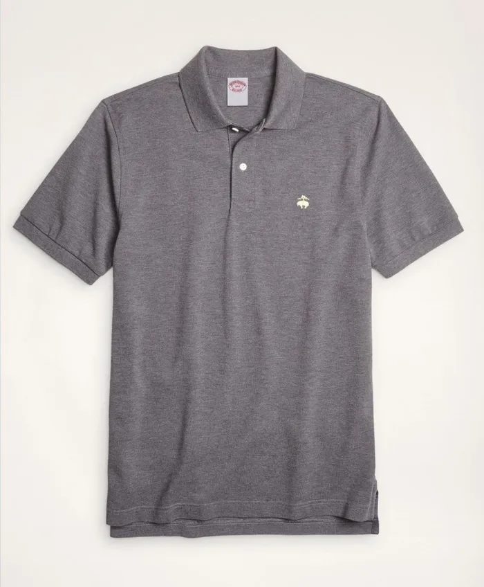 Polo andamp Rugby Shirts Men Brooks Brothers Golden Fleece Big andamp Tall Stretch Supima Polo Shirt Charcoal Heather