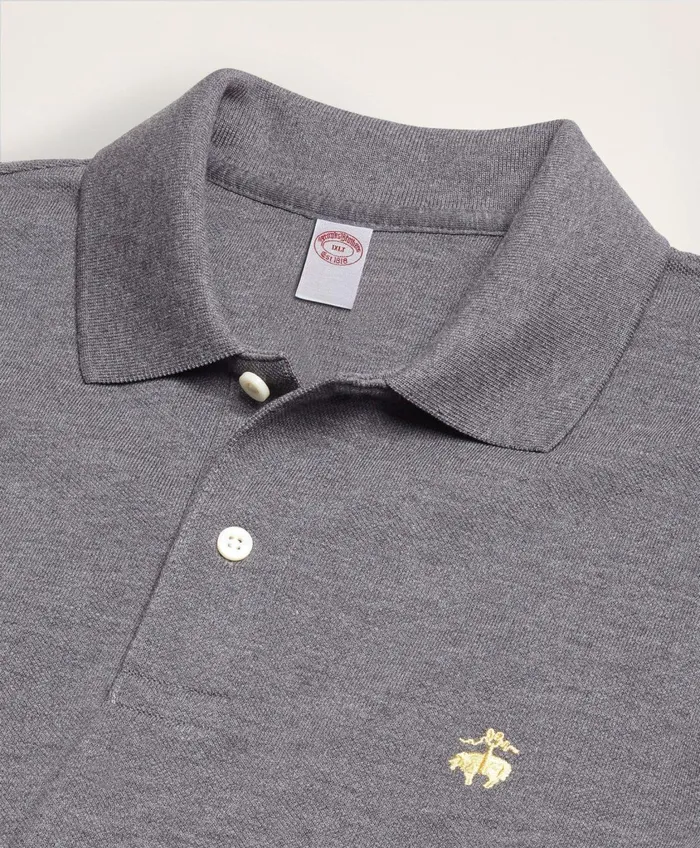 Polo andamp Rugby Shirts Men Brooks Brothers Golden Fleece Big andamp Tall Stretch Supima Polo Shirt Charcoal Heather