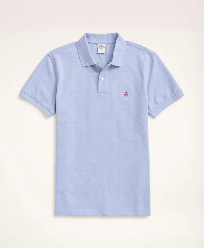 Polo andamp Rugby Shirts Men Brooks Brothers Golden Fleece Big andamp Tall Stretch Supima Polo Shirt Light Blue Heather