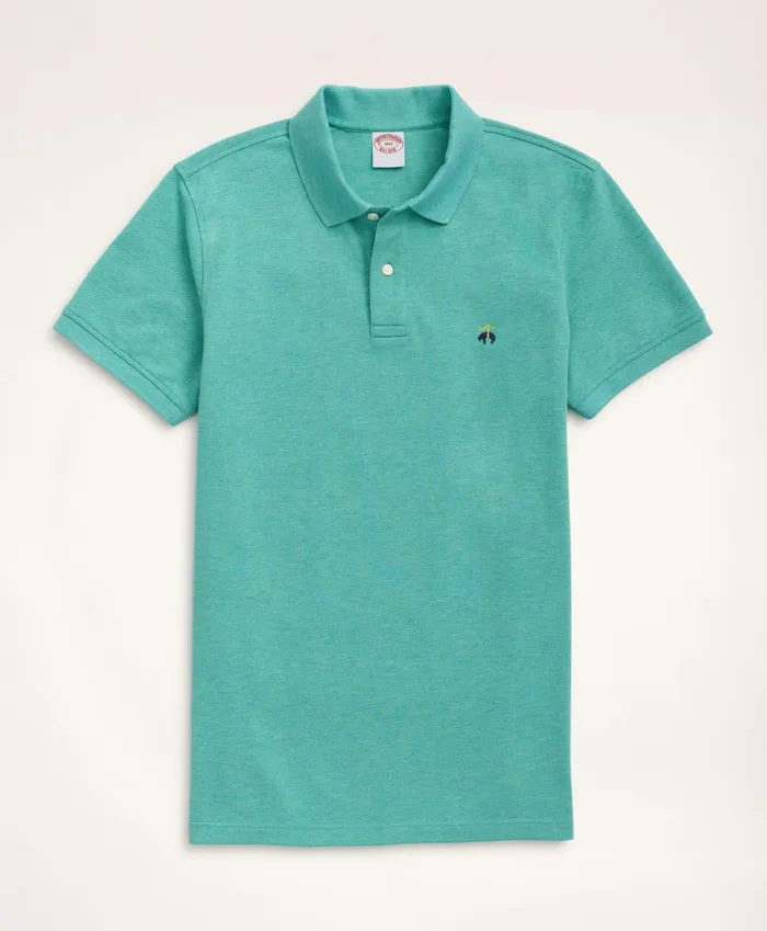 Polo andamp Rugby Shirts Men Brooks Brothers Golden Fleece Big andamp Tall Stretch Supima Polo Shirt Light Green Heather
