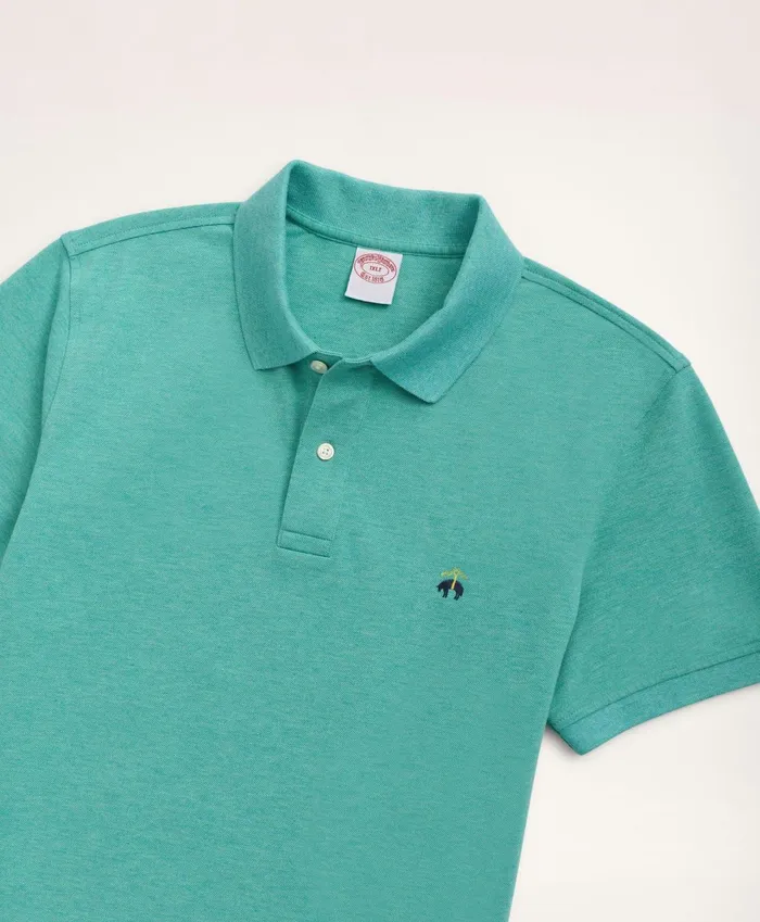 Polo andamp Rugby Shirts Men Brooks Brothers Golden Fleece Big andamp Tall Stretch Supima Polo Shirt Light Green Heather