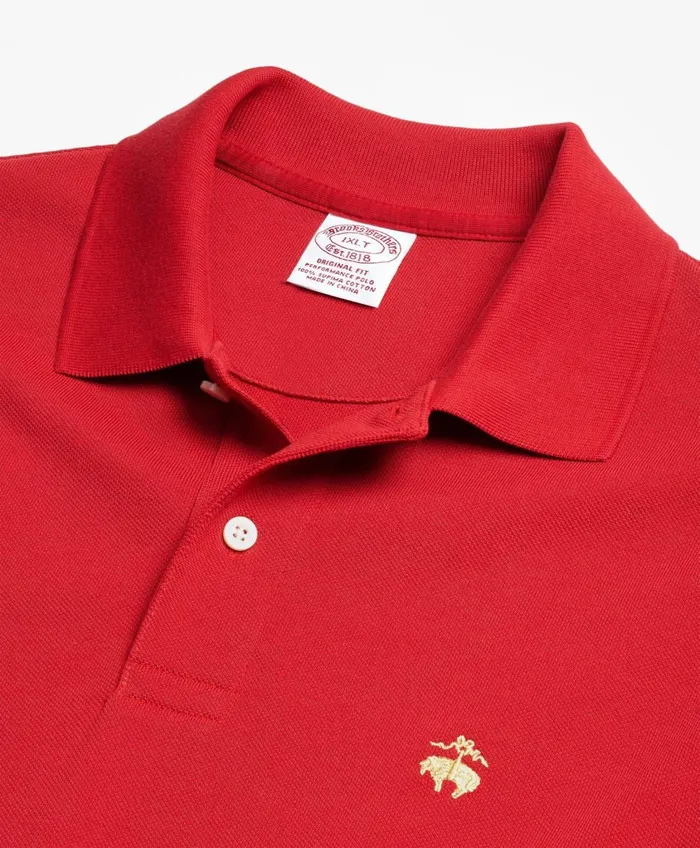 Polo andamp Rugby Shirts Men Brooks Brothers Golden Fleece Big andamp Tall Supima Polo Shirt Red