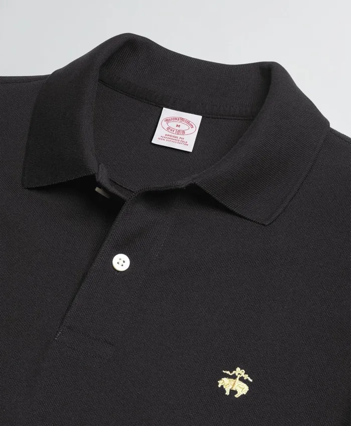 Polo andamp Rugby Shirts Men Brooks Brothers Golden Fleece Original Fit Stretch Supima Polo Shirt Black
