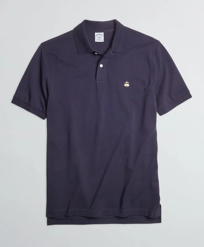 Polo andamp Rugby Shirts Men Brooks Brothers Golden Fleece Slim Fit Stretch Supima Polo Shirt Navy