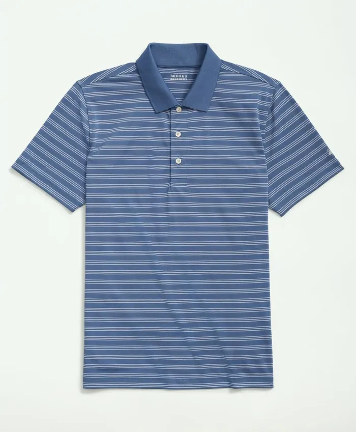 Polo andamp Rugby Shirts Men Brooks Brothers Striped Golf Polo Bluewhite