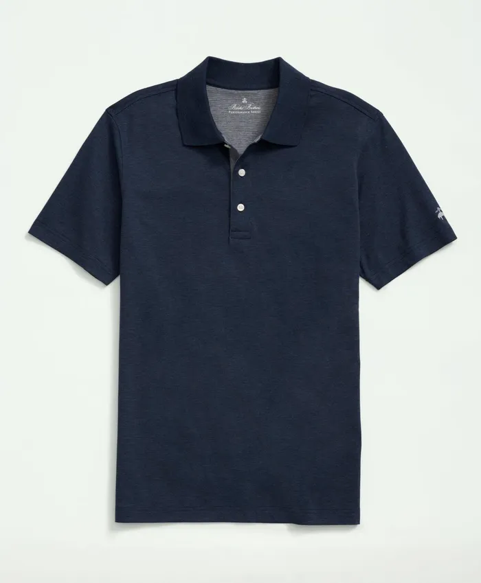 Polo andamp Rugby Shirts Men Brooks Brothers Supima Cotton Golf Polo Navy