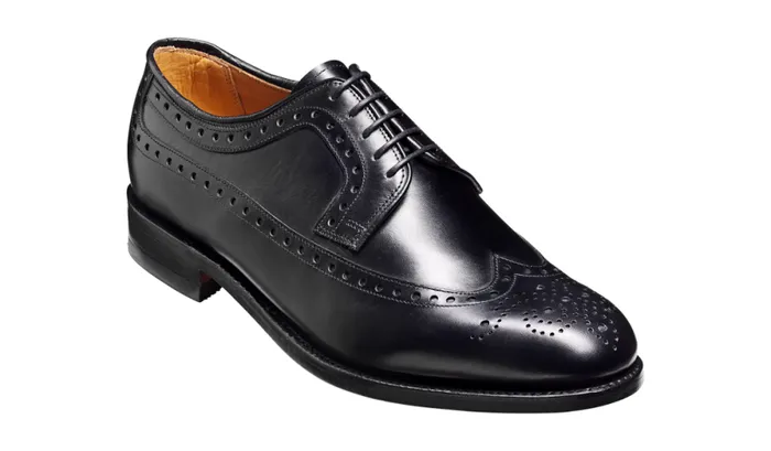 Portrush 8211 Black Calf Mens Barker Shoes Brogues