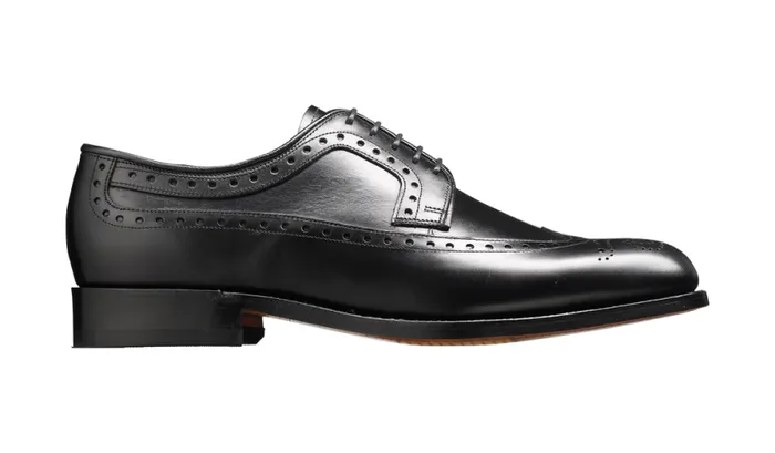 Portrush 8211 Black Calf Mens Barker Shoes Brogues