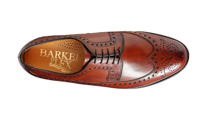 Portrush 8211 Walnut Calf Mens Barker Shoes Brogues