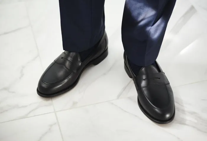 Portsmouth 8211 Black Calf Mens Barker Shoes Loafers