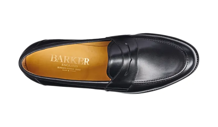 Portsmouth 8211 Black Calf Mens Barker Shoes Loafers