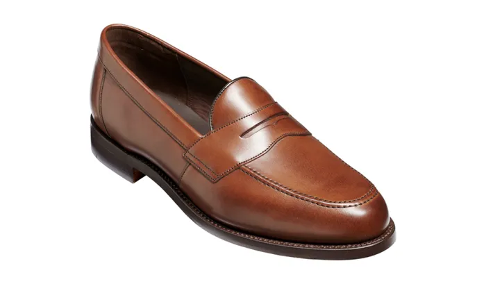 Portsmouth 8211 Dark Walnut Calf Mens Barker Shoes Loafers