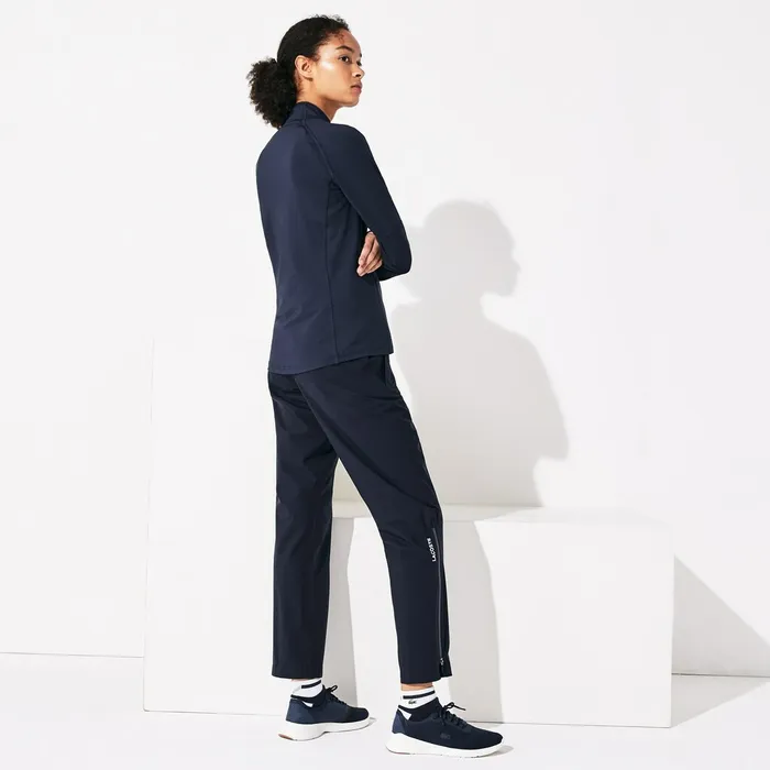 Presidents Cup Breathable Stretch Zip Golf Sweatshirt Navy BlueWhite Womens Lacoste Sweaters and Sweatshirts Popular