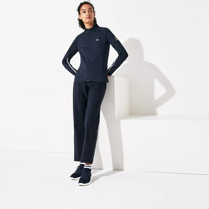 Presidents Cup Breathable Stretch Zip Golf Sweatshirt Navy BlueWhite Womens Lacoste Sweaters and Sweatshirts Popular