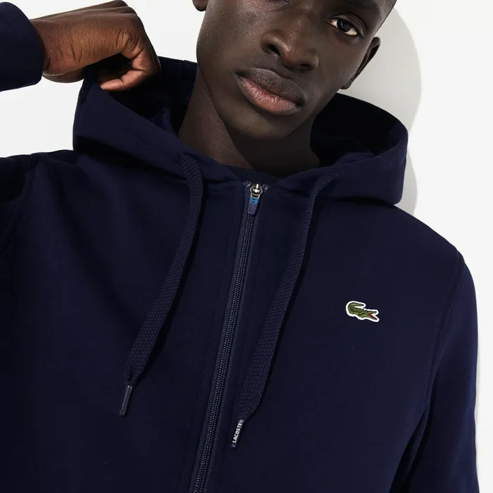 Presidents Cup Hooded BackPrinted Fleece Zip Golf Sweatshirt Navy Blue Mens Lacoste Sweatshirts Popular